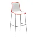 Gecko Shell Dining Stacking Stool with Chrome Legs